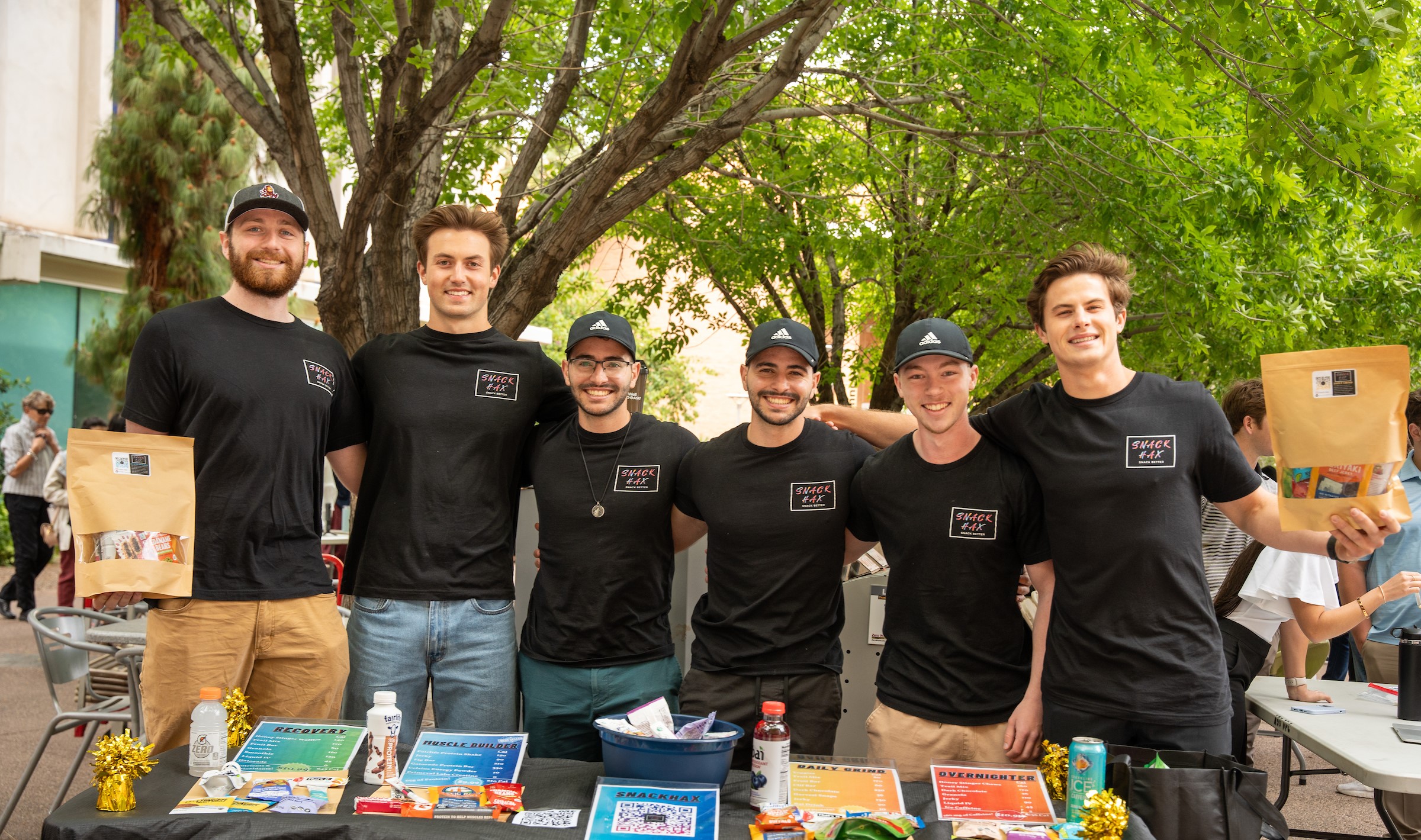 Snack Hax creates packages of various snacks for sale on campus.
