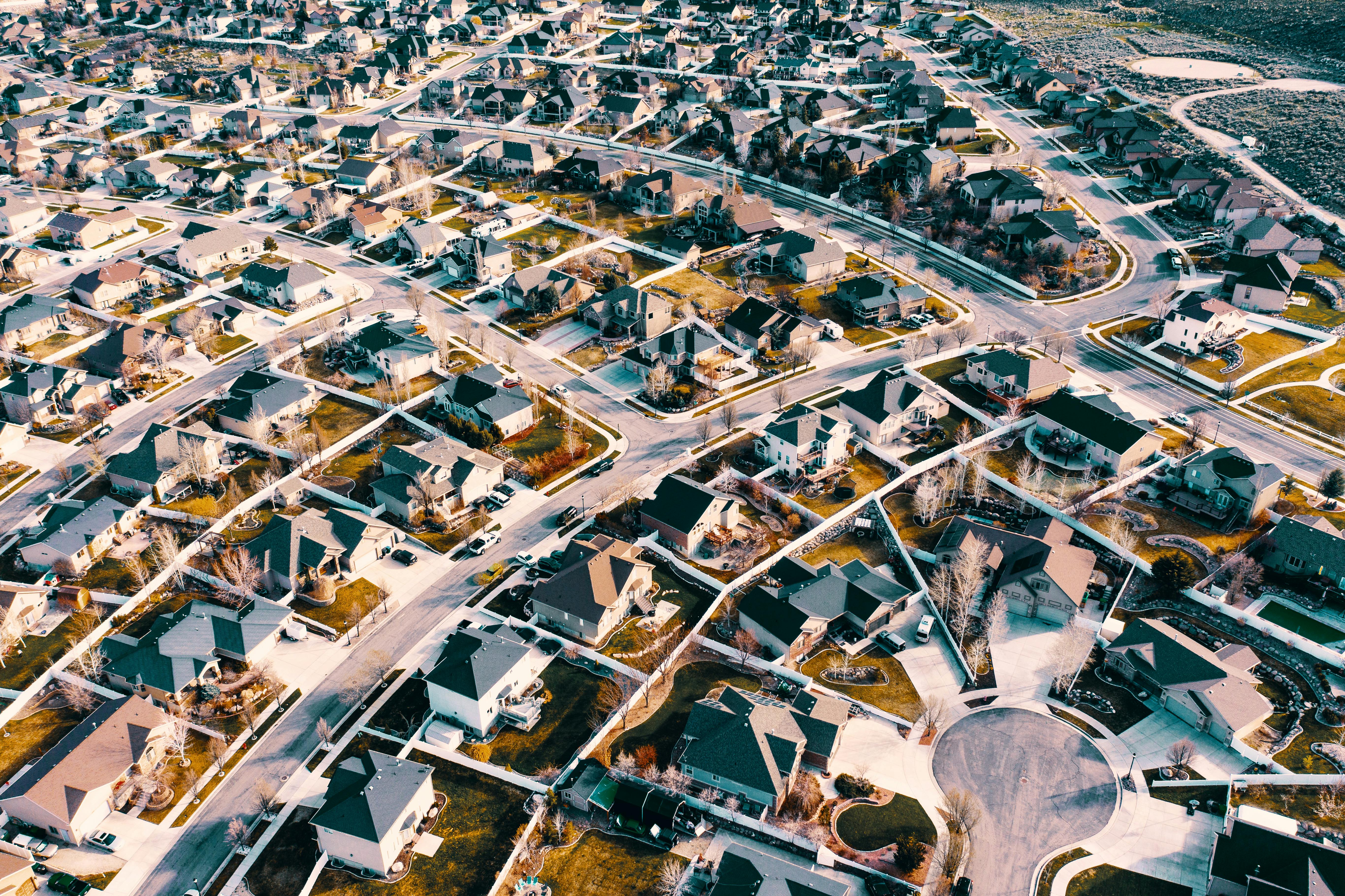 A photo of neighborhoods.